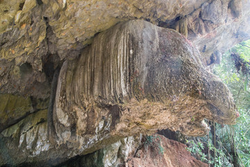 Cave wall/Surface of a cave/Stone surface/Stone background texture.