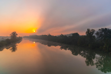 Landscape on the river