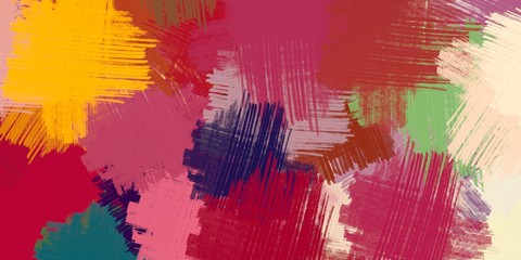 Wall painting. Abstract. Handmade background. Canvas surface. Wide brush. Painterly mix. Oil painting. Modern art. Colorful pattern. 2d illustration. Backdrop material. 