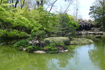 Waterfall of Fort Worth Japanese Garden