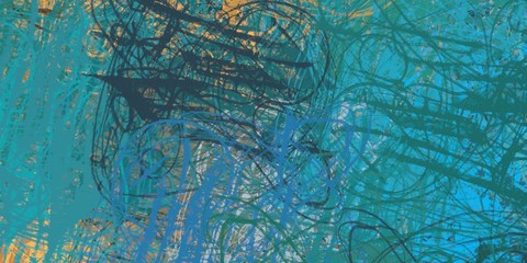 Modern art. Canvas surface. Wide brush. Backdrop material. Abstract. Painterly mix. Oil painting. Color texture. Colorful pattern. 2d illustration. Wall painting. 