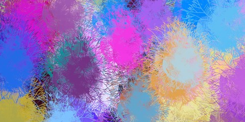 Wide brush. Color texture. Abstract. Canvas surface. Colorful pattern. Oil painting. Painterly mix. Backdrop material. Wall painting. 2d illustration. Handmade background. 