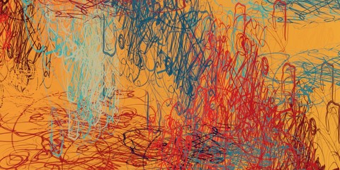 Handmade background. Abstract. Wide brush. Modern art. Painterly mix. Color texture. Colorful pattern. Wall painting. Backdrop material. Oil painting. 2d illustration.