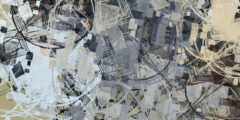 Handmade background. Abstract. Wide brush. Modern art. Painterly mix. Color texture. Colorful pattern. Wall painting. Backdrop material. Oil painting. 2d illustration.