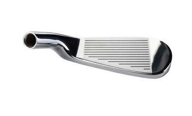 Face of Golf Club Iron Head Isolated on a White Background