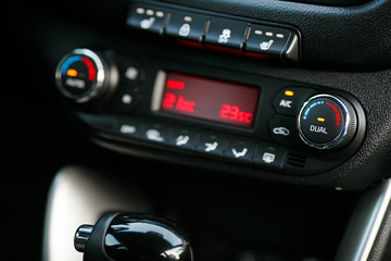 Cars Dashboard Climate Controle. Car concept 2.0