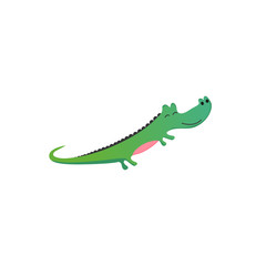 Cute crocodile. Funny character cartoon style for different design. Vector illustration.