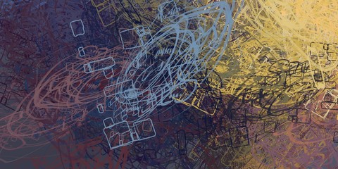 Wall painting. Handmade background. Painterly mix. Oil painting. Backdrop material. Modern art. Color texture. Wide brush. Abstract. 2d illustration. Canvas surface. 