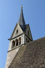 il campanile della chiesa di San Valentino a Termeno