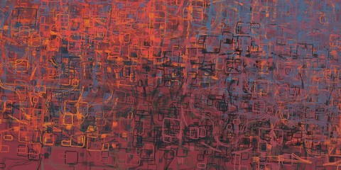 Wall painting. Abstract. Handmade background. Canvas surface. Wide brush. Colorful pattern. Modern art. Oil painting. 2d illustration. Painterly mix. Color texture. 