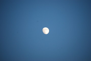 Evening Moon Portrait, Spain, Europe 