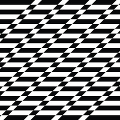 Obraz premium Black vector horizontal and diagonal stripes background, op art, for prints and web
