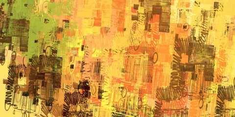 Fototapeta premium Colorful pattern. Canvas surface. Backdrop material. Handmade background. Modern art. Wide brush. Painterly mix. Oil painting. Abstract. Wall painting. 2d illustration. 