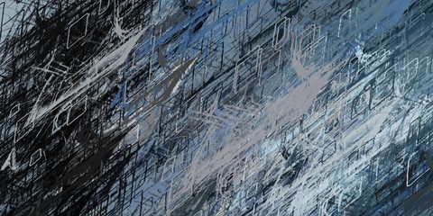 Handmade background. Abstract. Canvas surface. Modern art. Oil painting. Wide brush. Color texture. Painterly mix. 2d illustration. Backdrop material. Colorful pattern. 