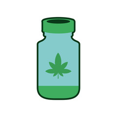 cannabis bottle product medicine icon