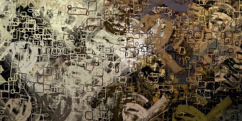 Colorful pattern. Wall painting. Handmade background. Modern art. Wide brush. Painterly mix. Backdrop material. Oil painting. Canvas surface. Abstract. 2d illustration. 