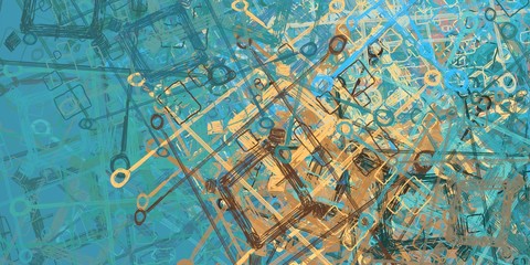 Wall painting. Backdrop material. Abstract. Color texture. Handmade background. Canvas surface. Painterly mix. Modern art. Oil painting. Wide brush. 2d illustration. 