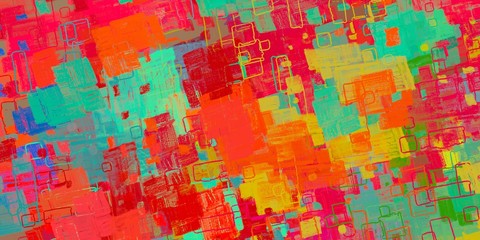 Fototapeta premium Wall painting. Backdrop material. Abstract. Color texture. Handmade background. Canvas surface. Painterly mix. Modern art. Oil painting. Wide brush. 2d illustration. 