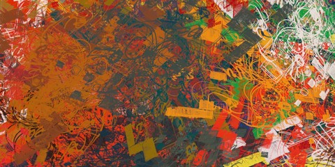 Canvas surface. Painterly mix. Wide brush. Handmade background. Colorful pattern. Abstract. Color texture. Oil painting. 2d illustration. Modern art. Wall painting. 