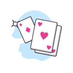 poker casino game cards icons