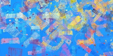 Colorful pattern. Wall painting. Canvas surface. Abstract. Handmade background. Color texture. Backdrop material. Wide brush. Oil painting. Modern art. 2d illustration. 