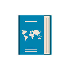 passport document travel isolated icon