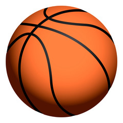Isolated basketball ball on a white background - Vector