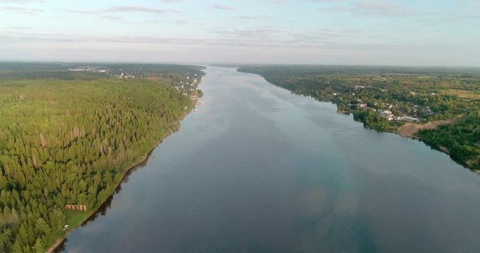 ples. town on big river volga.   ,