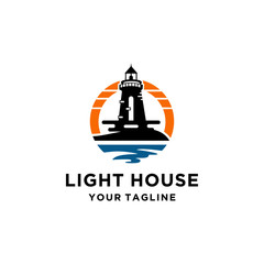 Lighthouse Logo Design Template