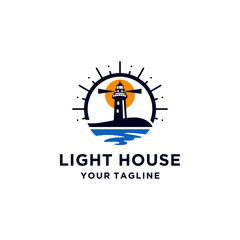 Lighthouse Logo Design Template