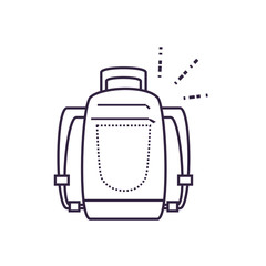 travel bag equipment isolated icon