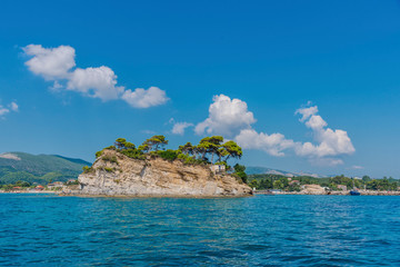 Naklejka premium Little island near Zakynthos, Greece