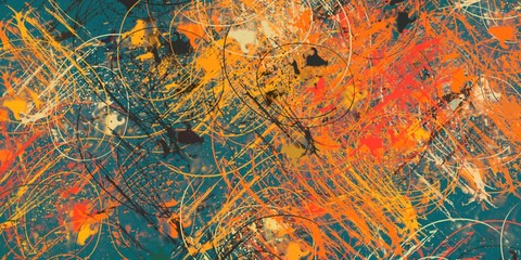 Handmade background. Painterly mix. Colorful pattern. Canvas surface. Color texture. Wide brush. Wall painting. Abstract. Oil painting. 2d illustration. Modern art. 