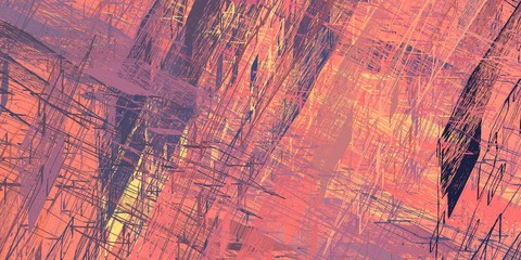 Canvas surface. Wide brush. Color texture. Colorful pattern. Modern art. Oil painting. Abstract. Backdrop material. Wall painting. Painterly mix. 2d illustration. 