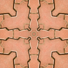 Paving slabs - bksshovnaya texture pattern. Pattern from a photo of terracotta paving slabs.