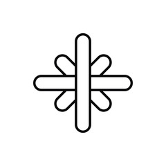 Obraz premium flower star sign symbol design illustration