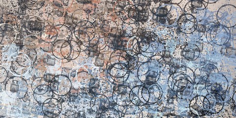 Color texture. Modern art. Wall painting. Wide brush. Colorful pattern. Backdrop material. Oil painting. Painterly mix. 2d illustration. Handmade background. Abstract. 