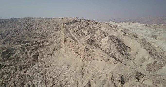 Flying over Mount sodom Aerial view over Mount Sodom, Israel