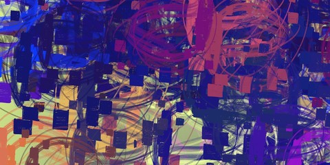 Wall painting. Oil painting. Painterly mix. Modern art. Backdrop material. Colorful pattern. Wide brush. Canvas surface. Color texture. Handmade background. 2d illustration. 