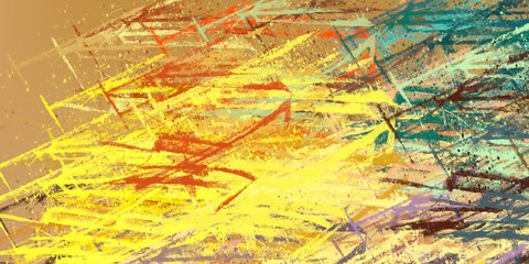 Wide brush. Handmade background. Color texture. Canvas surface. Colorful pattern. Backdrop material. Abstract. Wall painting. Oil painting. Modern art. 2d illustration. 