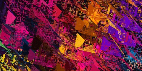 Colorful pattern. Color texture. Canvas surface. Modern art. Abstract. Wide brush. Backdrop material. Painterly mix. Wall painting. Handmade background. 2d illustration. 