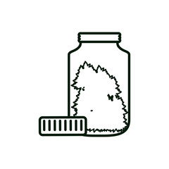 cannabis bottle product medicine icon