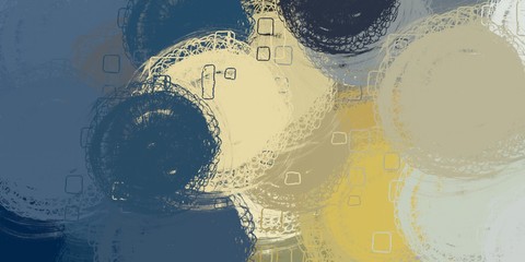 Obraz premium Handmade background. Painterly mix. Abstract. Wide brush. Colorful pattern. Modern art. Backdrop material. Color texture. 2d illustration. Wall painting. Canvas surface. 