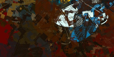 Handmade background. Painterly mix. Abstract. Wide brush. Colorful pattern. Modern art. Backdrop material. Color texture. 2d illustration. Wall painting. Canvas surface. 