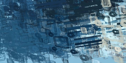 Handmade background. Painterly mix. Abstract. Wide brush. Colorful pattern. Modern art. Backdrop material. Color texture. 2d illustration. Wall painting. Canvas surface. 