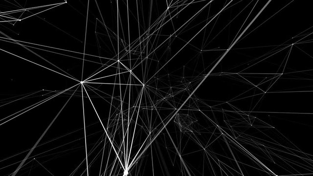 The moment of electro-chemical interaction of a neuron and information.Abstract plexus background for different events and projects.