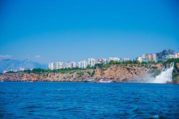 Waterfall in the sea