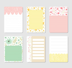 design elements for notebook, diary, stickers and other template.vector,illustration.