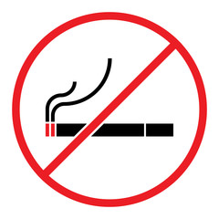 stop smoking no smoking forbidden sign symbol logo cigarettes thin style
