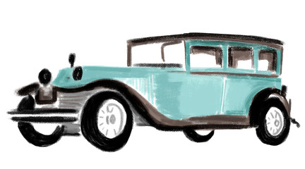 illustration of 1920s vehicle